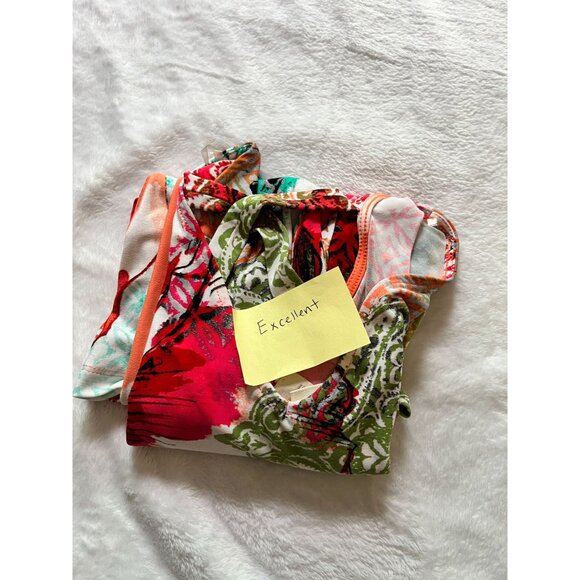 Chico's Womens V-Neck Short Sleeve Floral Cross-Back Dress Size 0 Multicolor - Picture 13 of 13